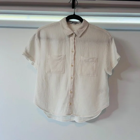 Madewell Breezewoven Beachside Shirttail Top - Picture 7 of 8